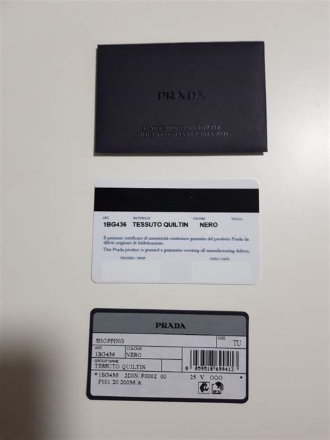 prada authenticity certificate card|the real prada wallet.